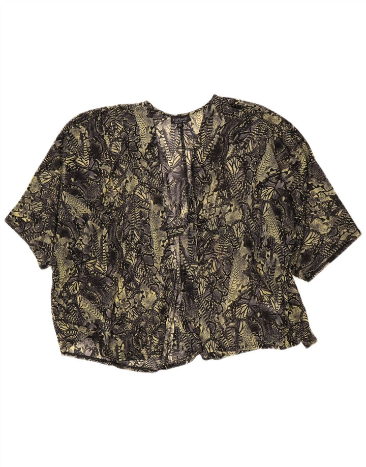 Topshop Damen-Cardigan-Oberteil, durchsichtig, Gr. 36, Größe S, mehrfarbig