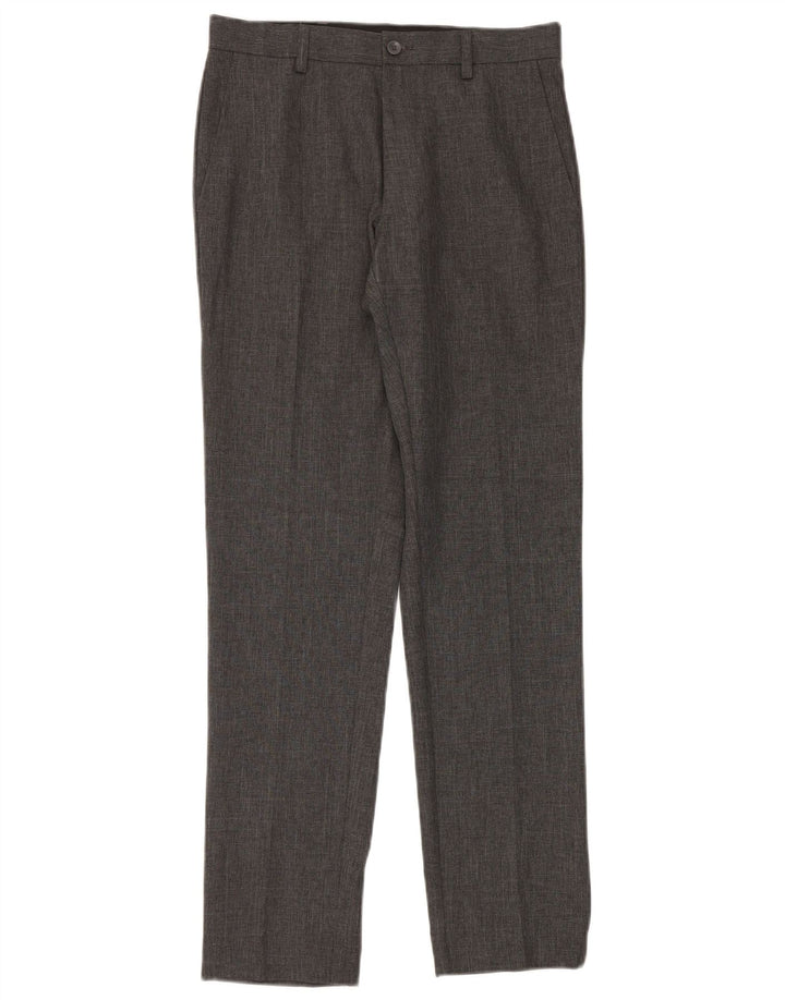 Marks & Spencer Slim Chino-Hose für Herren, W28, L31, grau, Polyester