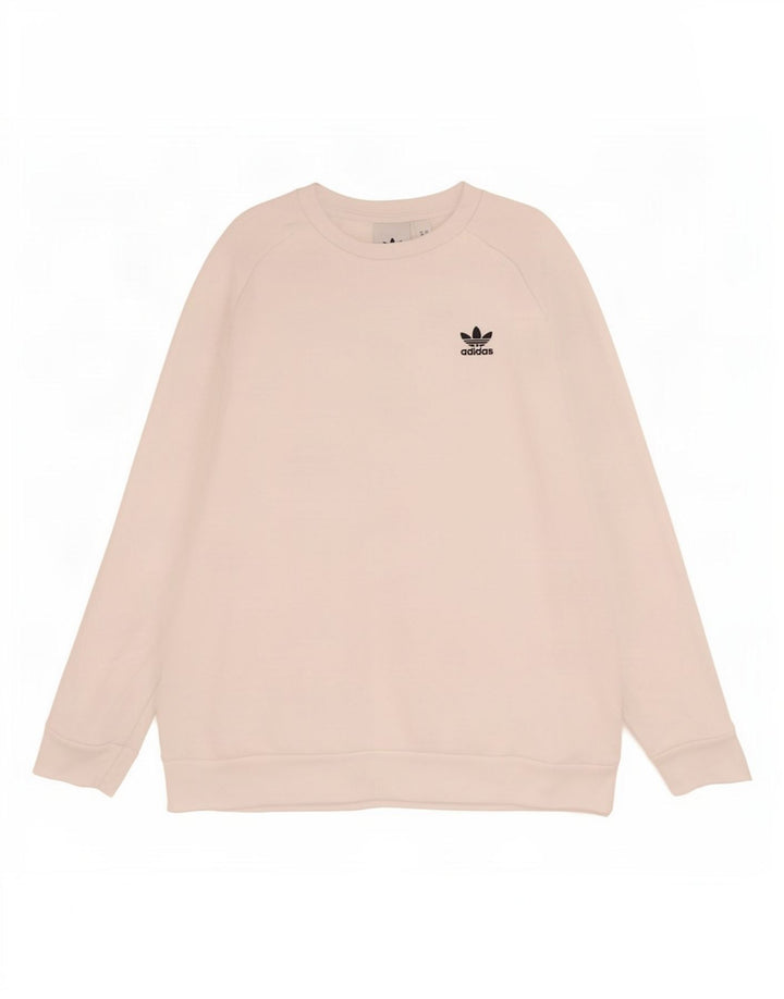 Adidas Damen Sweatshirt-Pullover aus mittelweißer Baumwolle