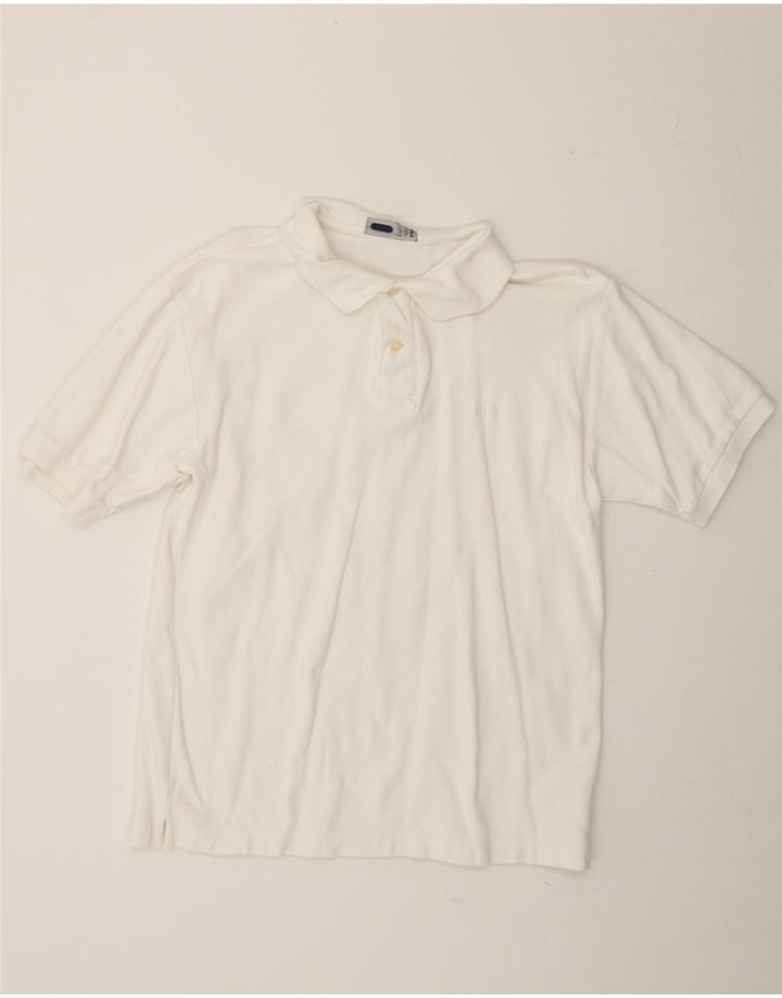 FILA Mens Polo Shirt IT 46 Small White Cotton Vintage Fila and Second-Hand Fila from Messina Hembry 
