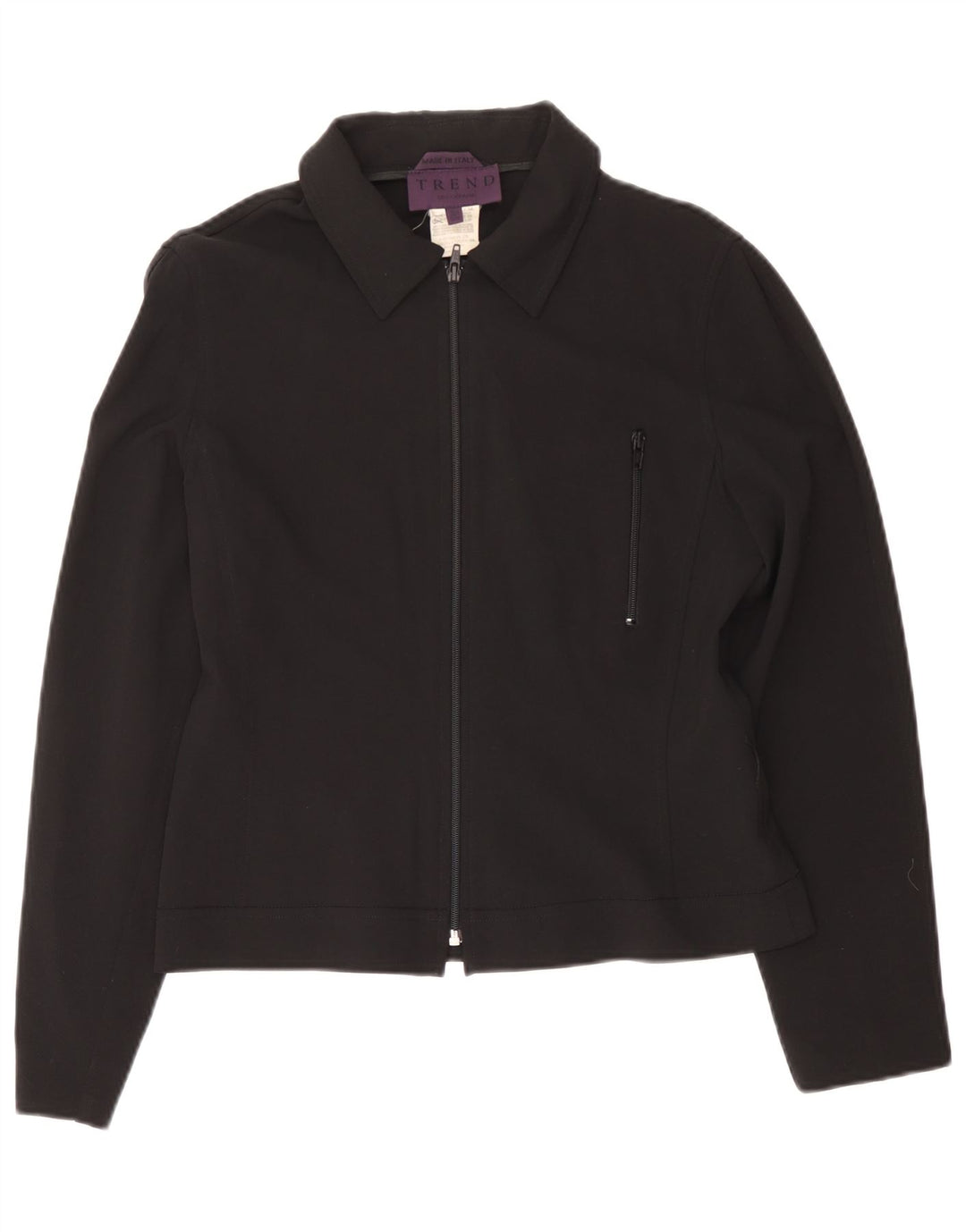 Trend Damen Bomberjacke IT 44 Medium Marineblau Viskose