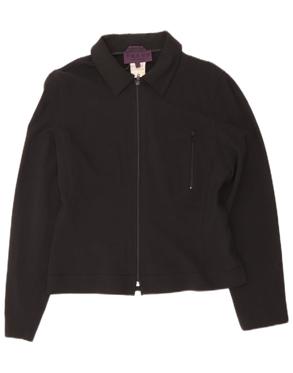 Trend Damen Bomberjacke IT 44 Medium Marineblau Viskose