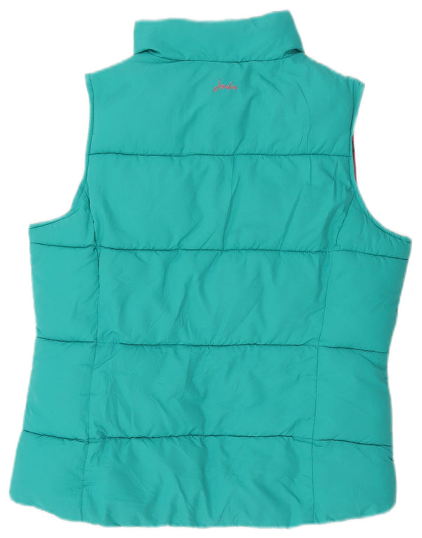 Joules Damen Wattierte Weste UK 12 Medium Türkis Polyester