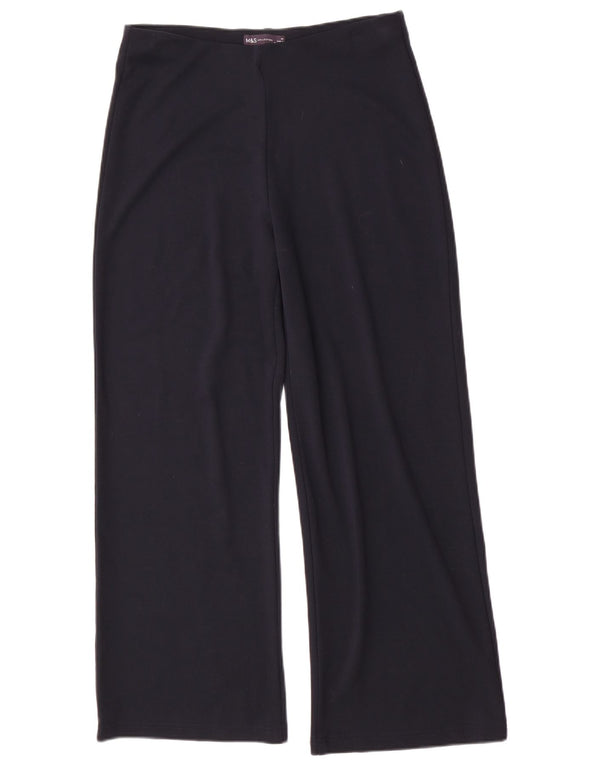 Marks & Spencer Damen Freizeithose UK 14 Large W32 L30 Marineblau