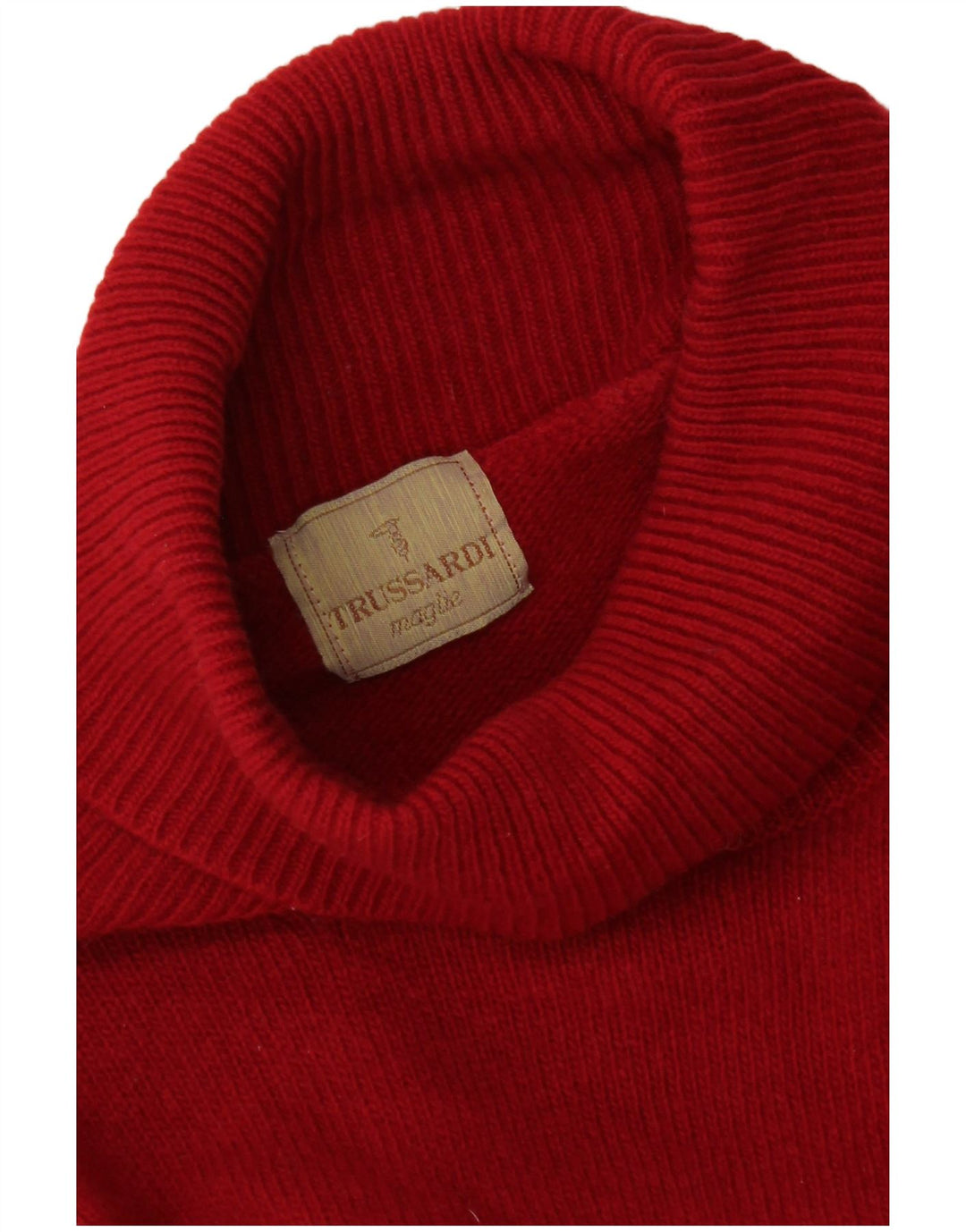 Trussardi Rollkragenpullover für Damen, Gr. 12, mittelrot