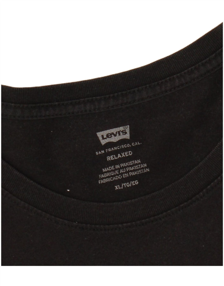 Levi's Herren Relaxed Graphic T-Shirt Top XL Schwarz