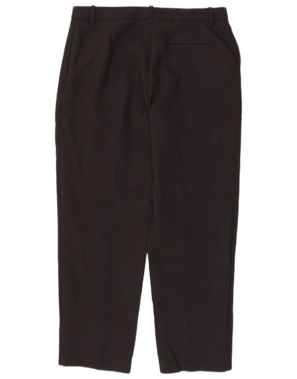 Marks & Spencer Damen Gerade Freizeithose UK 16 Large W34 L30 Schwarz