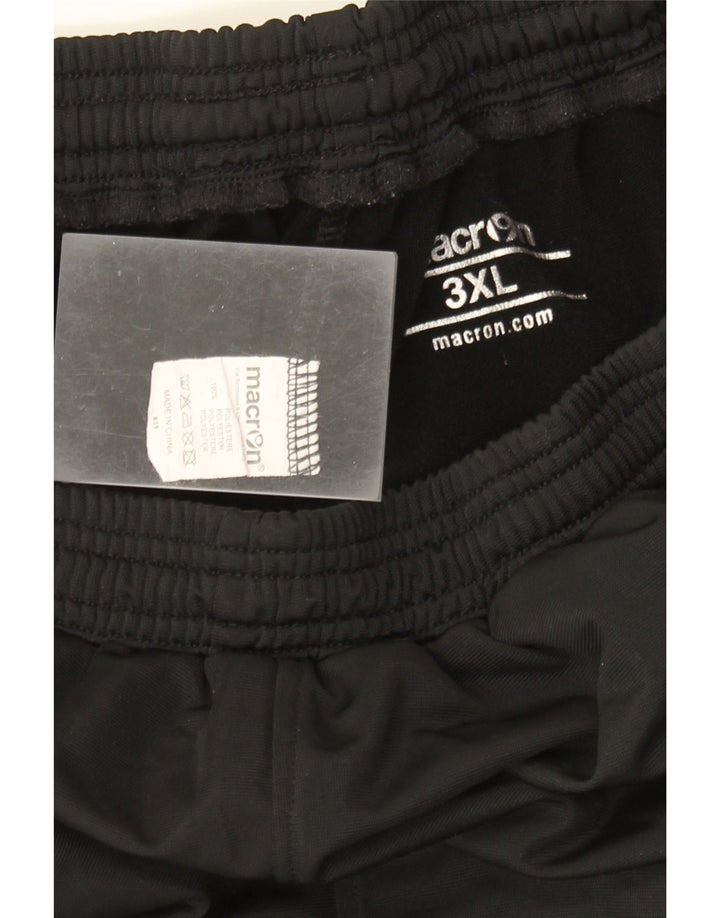Macron Herren Graphic Sport Shorts 3XL Schwarz Polyester