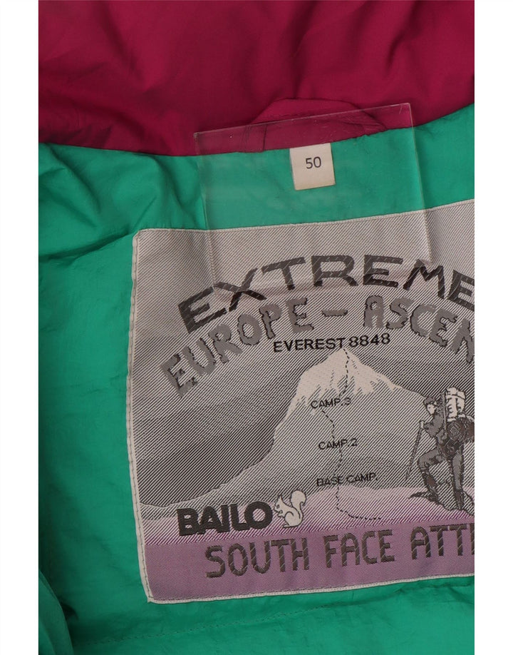 BAILO Herren Wattierte Jacke IT 50 Large Pink Colourblock Polyamid