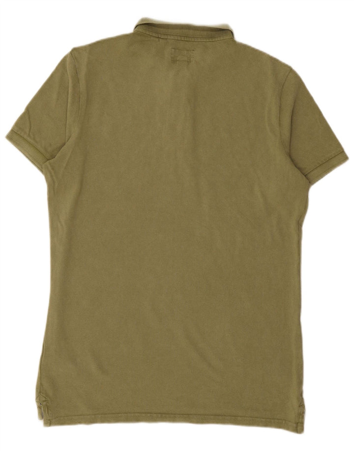 SUPERDRY Herren-Poloshirt, große grüne Baumwolle