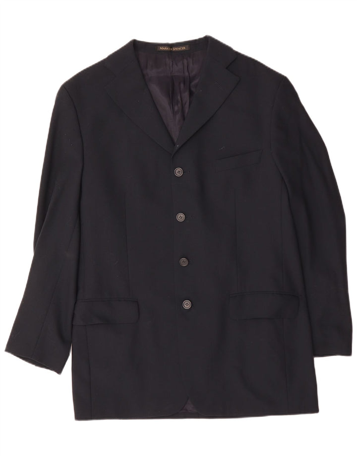 Marks & Spencer Herren St. Michael Blazer Jacke UK 40 Mittel Marineblau