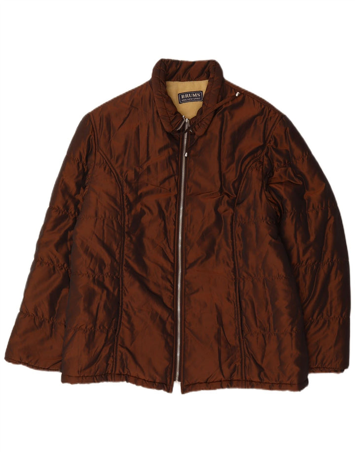 Brums Damen Wattierte Jacke IT 42 Mittelbraunes Polyamid