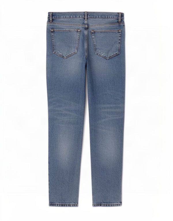 Zara Mens Distressed Tapered Jeans EU 44 Large W34 L30 Blue