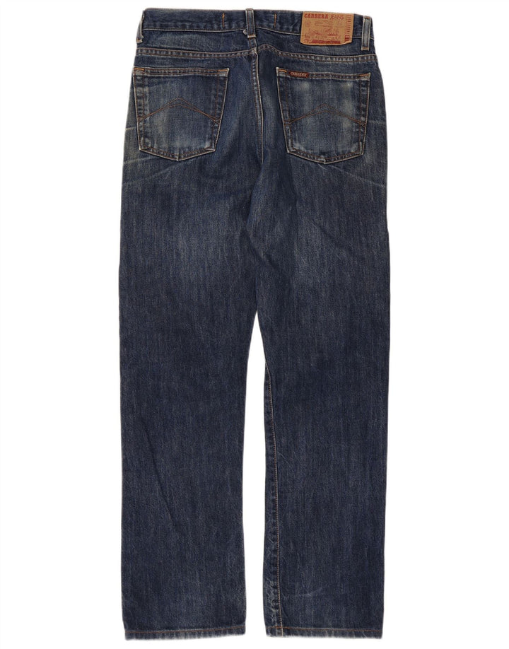 Carrera Herren Straight Jeans W33 L30 Blaue Baumwolle