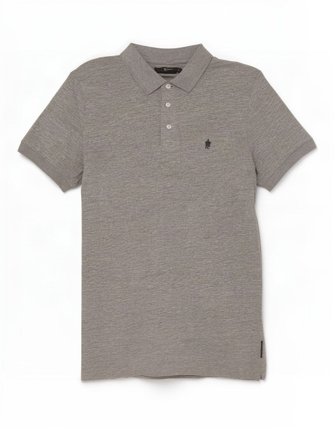 French Connection Herren-Poloshirt, große graue Baumwolle