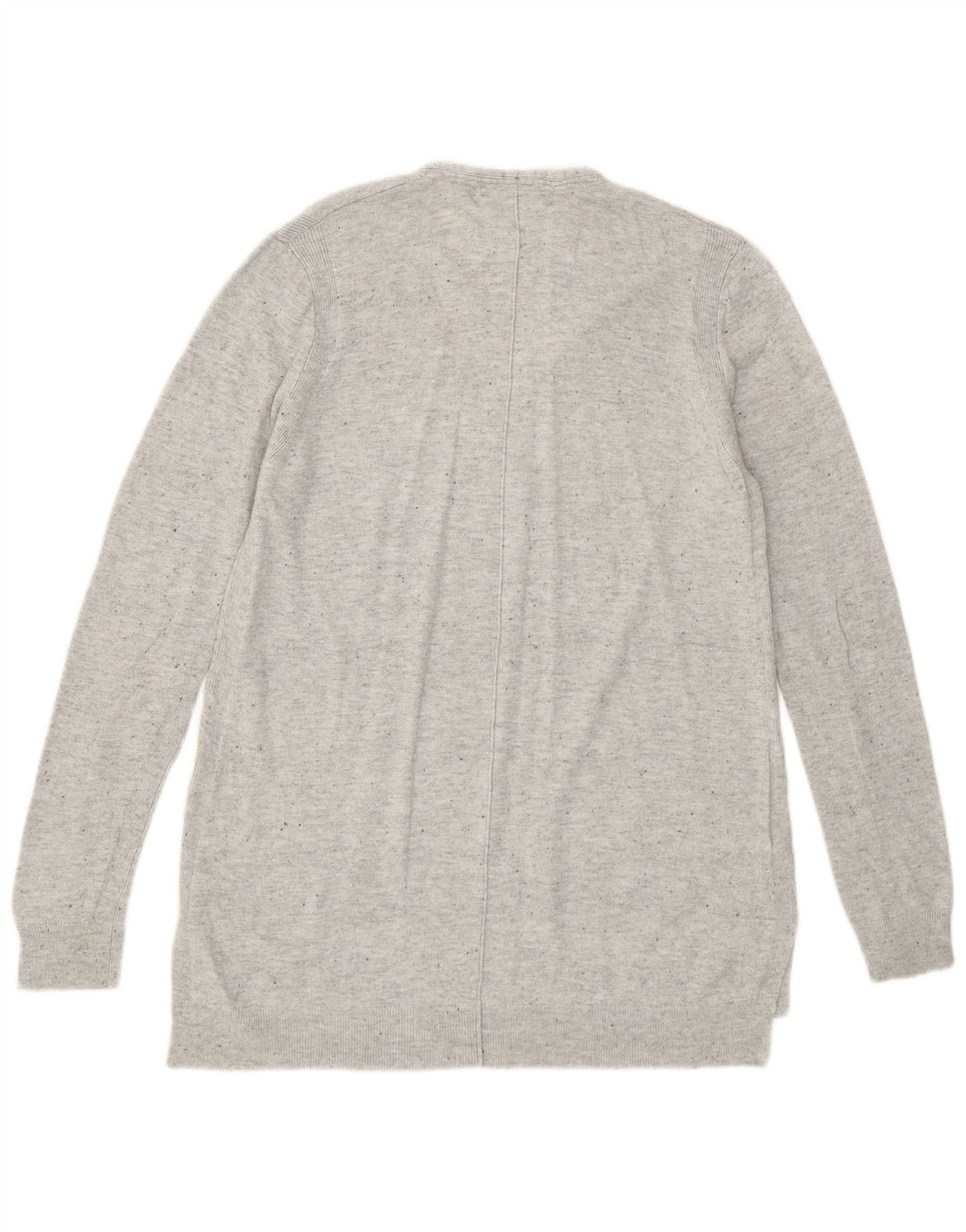 John Lewis Damen-Pullover mit V-Ausschnitt, UK 12, mittelgrau meliertes Nylon