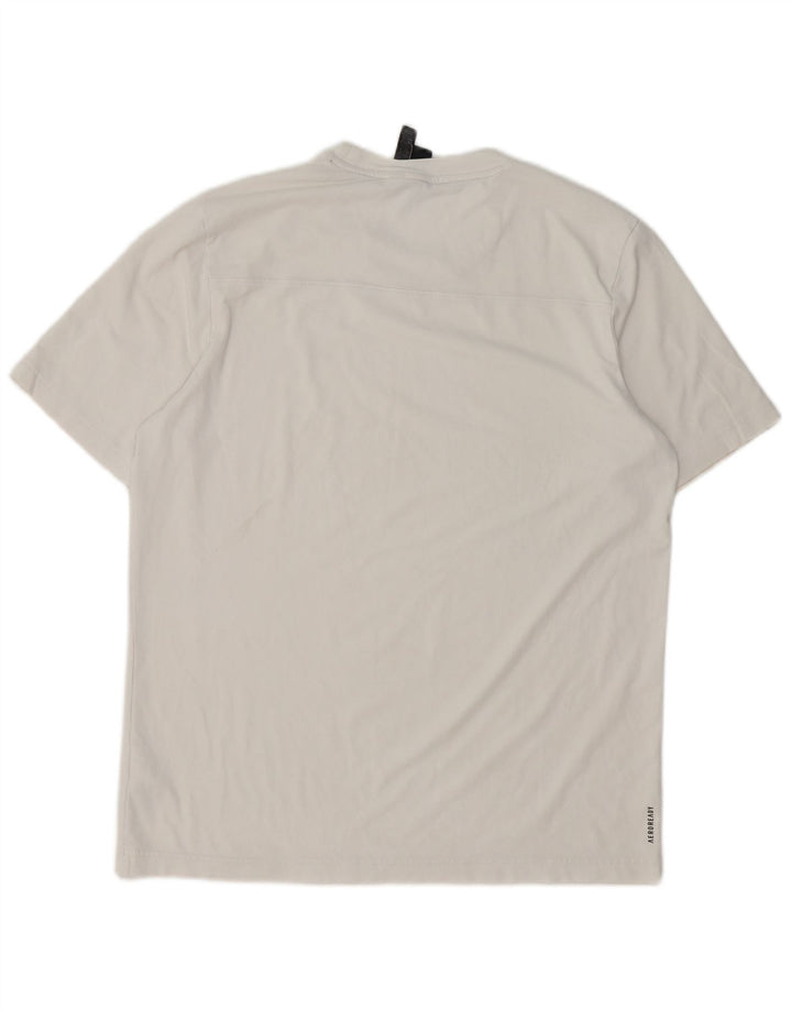 Adidas Herren T-Shirt Top Mittelweiße Baumwolle
