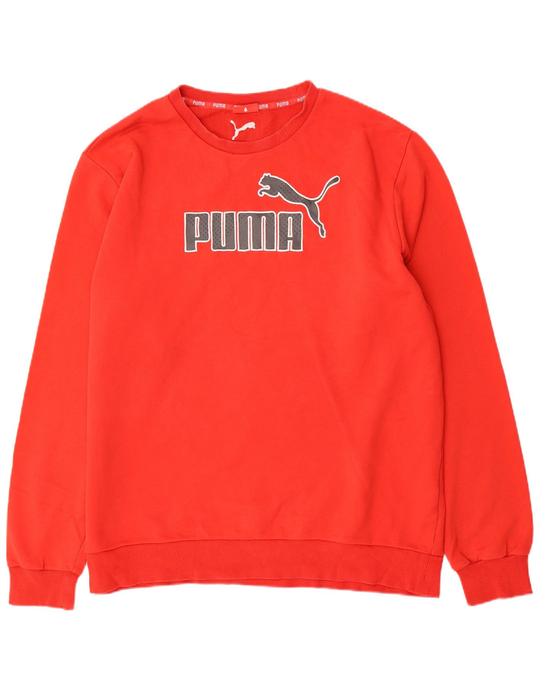 Puma Herren Grafik Sweatshirt Pullover 2XL Rot Baumwolle