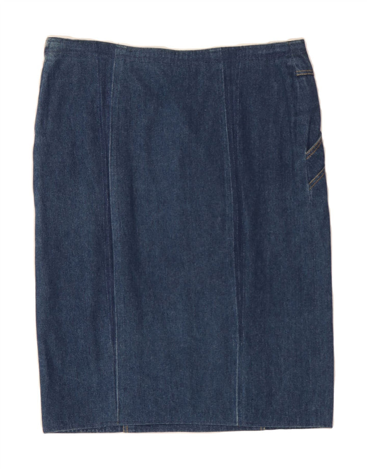 VINTAGE Womens Denim Skirt W34 Large  Blue Vintage Vintage and Second-Hand Vintage from Messina Hembry 