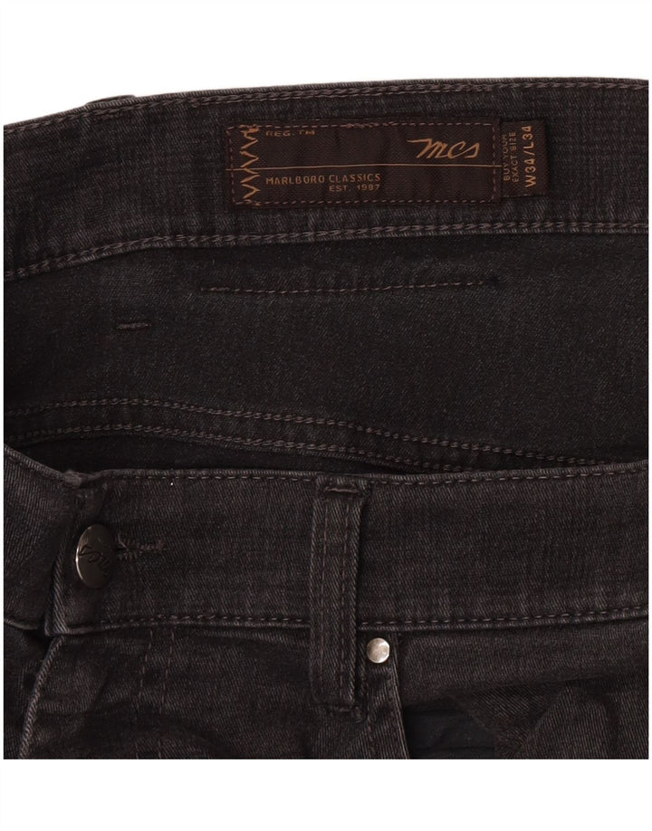 Marlboro Classics Gerade Freizeithose für Herren, W34, L30, Grau