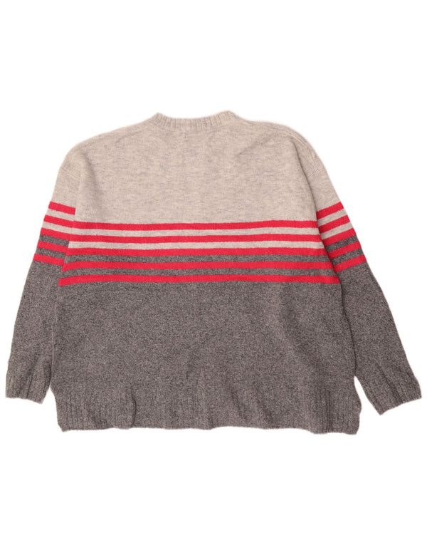 Marks & Spencer Womens Crew Neck Jumper Sweater UK 18 XL Grey Flecked