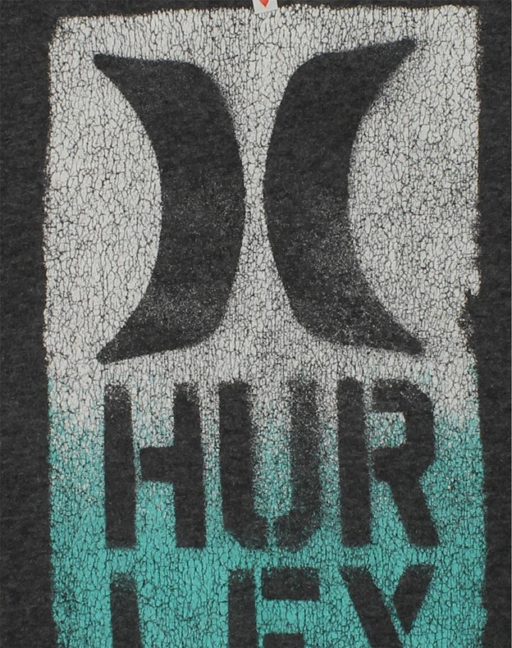 HURLEY Boys Graphic Hoodie Jumper 13-14 Years XL Grey Cotton | Vintage Hurley | Thrift | Second-Hand Hurley | Used Clothing | Messina Hembry 