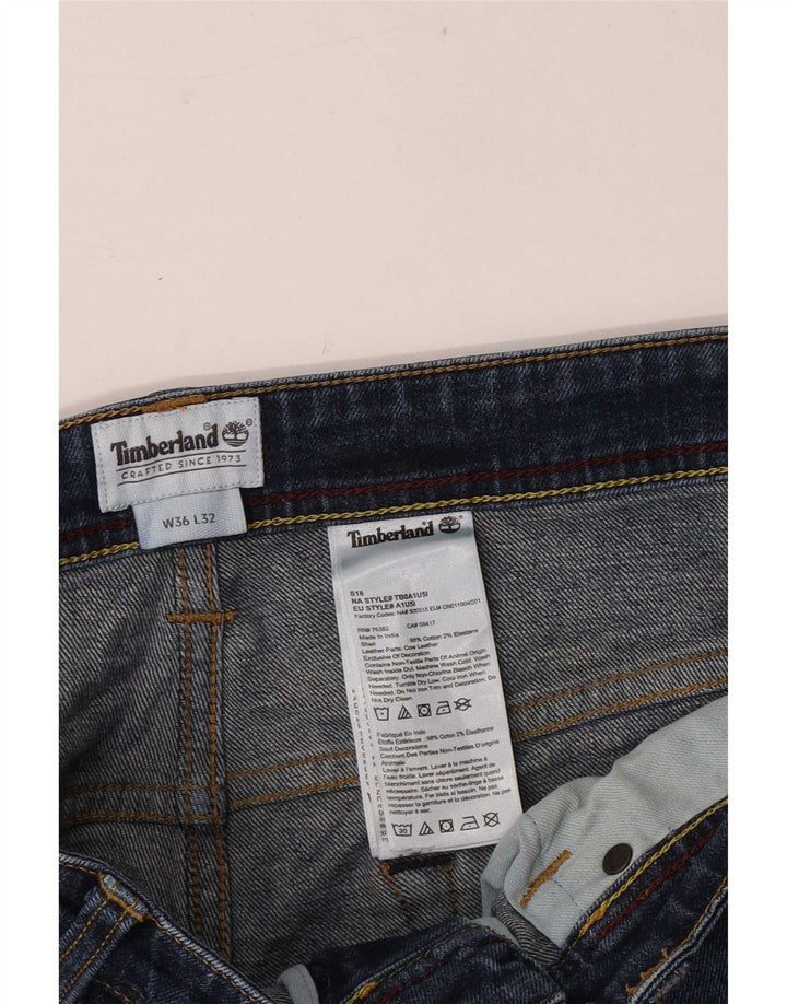 Timberland Herren Slim Jeans W36 L32 Blaue Baumwolle