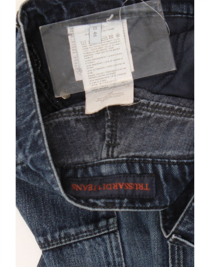 Trussardi Herren Slim Jeans W32 L34 Blaue Baumwolle
