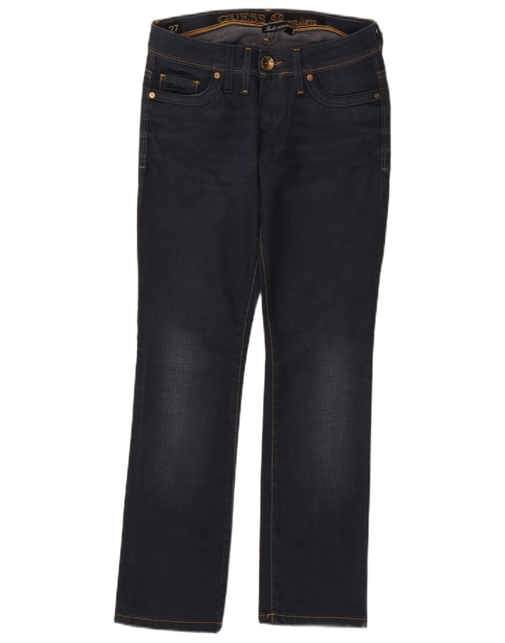 Guess Bootcut-Jeans für Damen, W27, L29, marineblaue Baumwolle