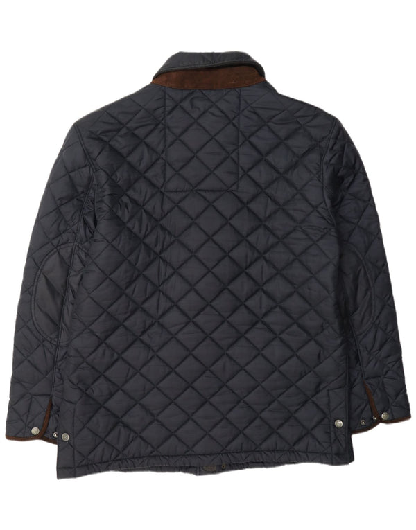 Crew Clothing Herren Steppjacke UK 44 2XL Marineblaues Nylon