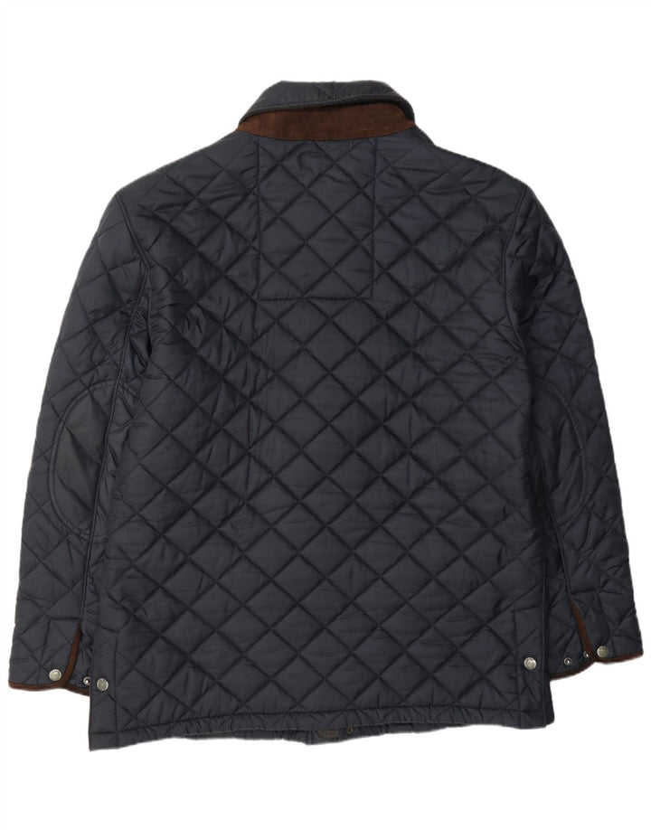 Crew Clothing Herren Steppjacke UK 44 2XL Marineblaues Nylon