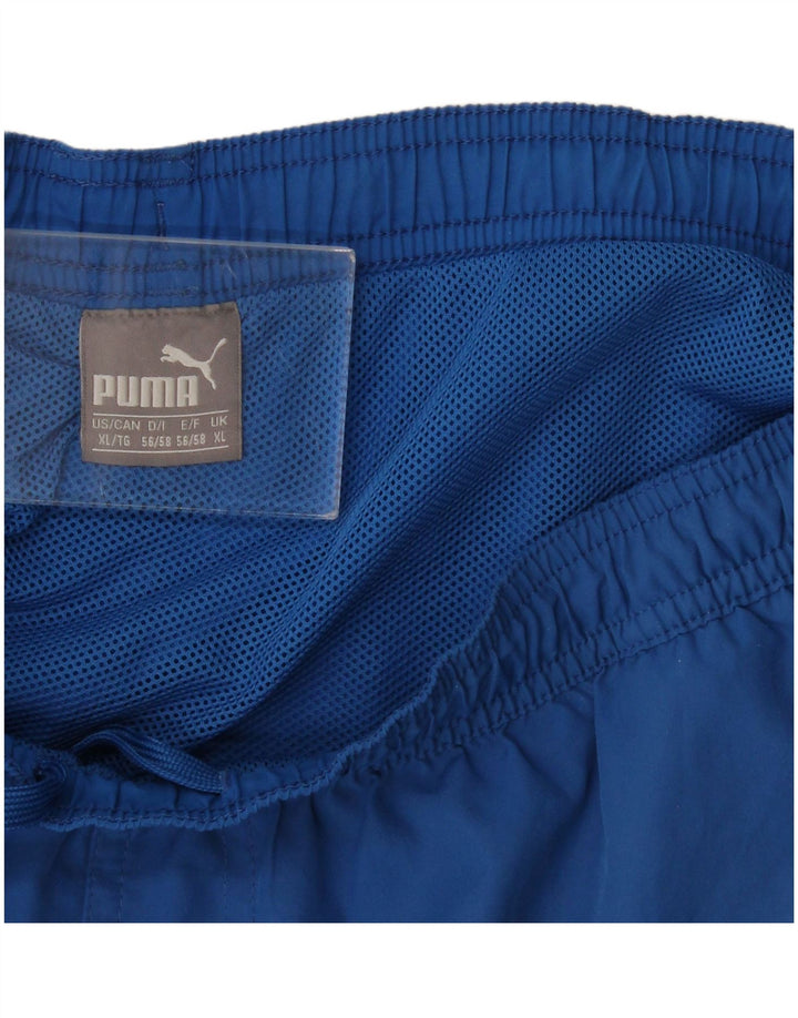 Puma Herren Graphic Badeshorts XL Blau