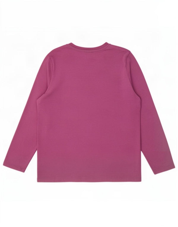 Marks & Spencer Womens Top Long Sleeve UK 20 2XL Pink Cotton