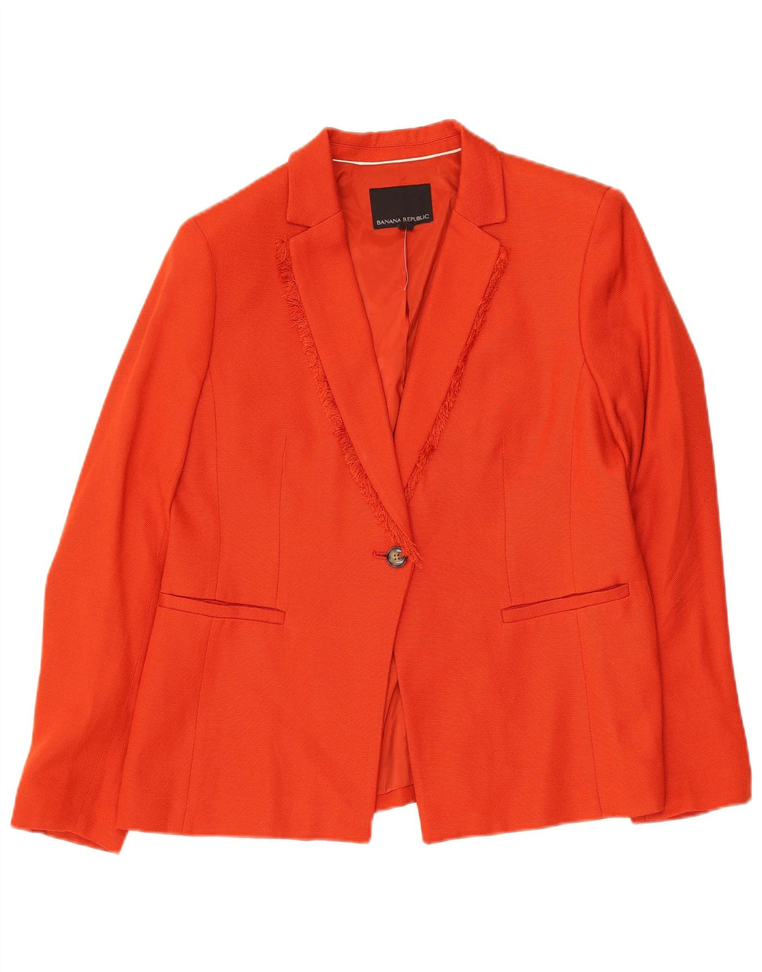 Banana Republic Petite 1-Knopf-Blazer für Damen, Gr. 10, Orange
