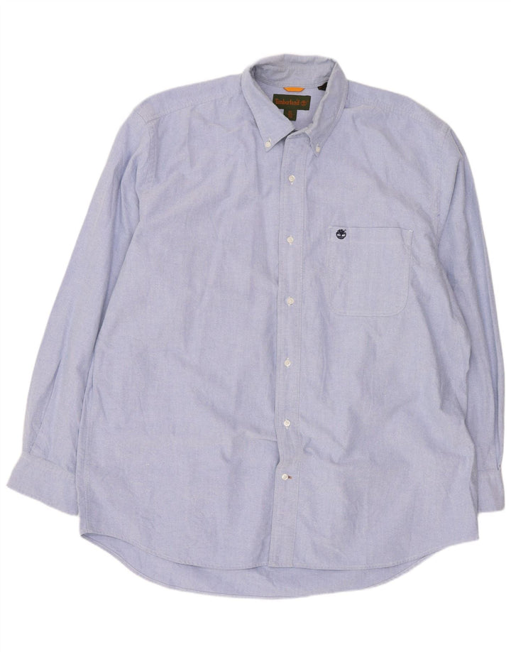 Timberland Herrenhemd XL, blaue Baumwolle