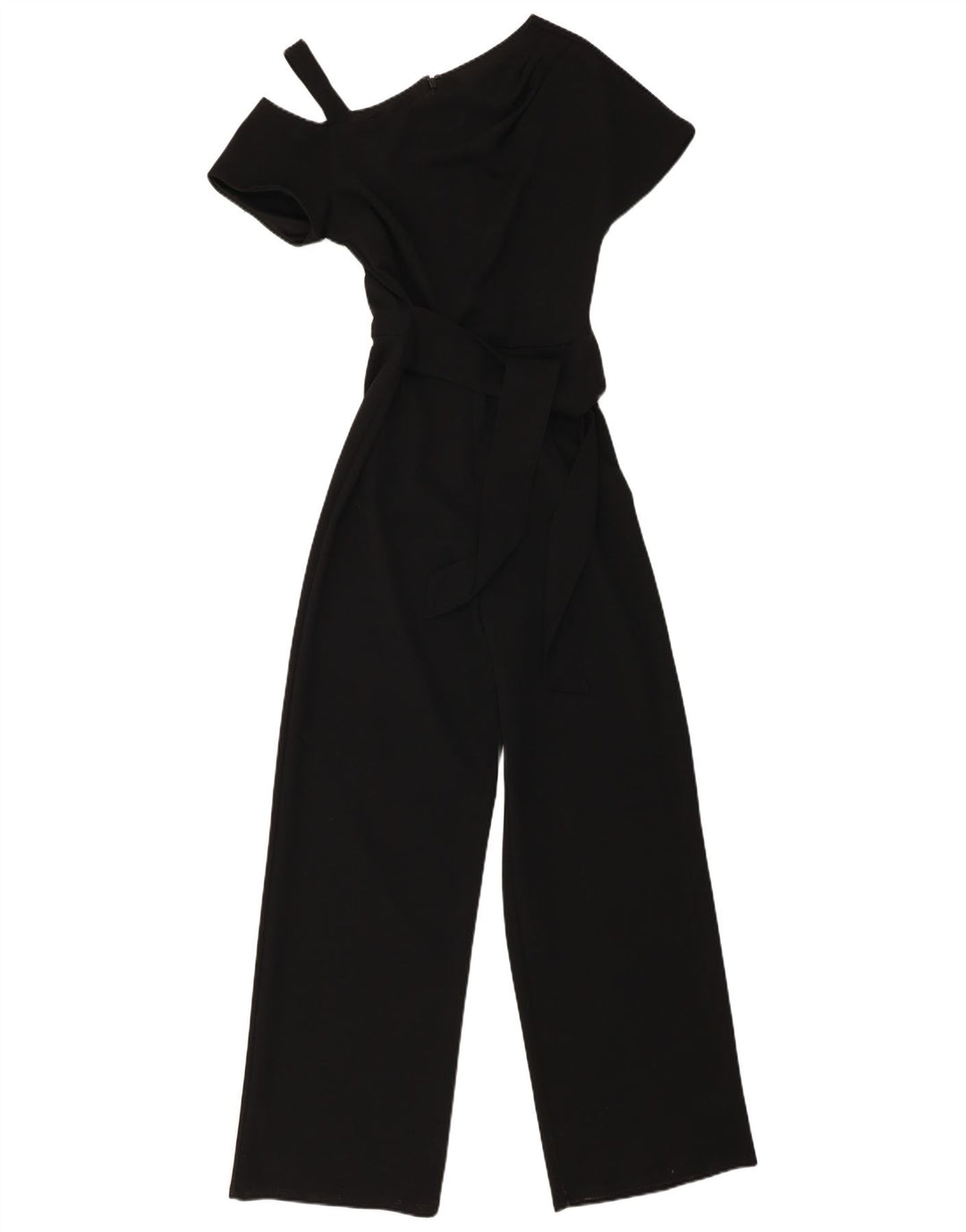 Monsoon One-Shoulder-Jumpsuit für Damen, Größe S, UK 8, Schwarz, Polyester