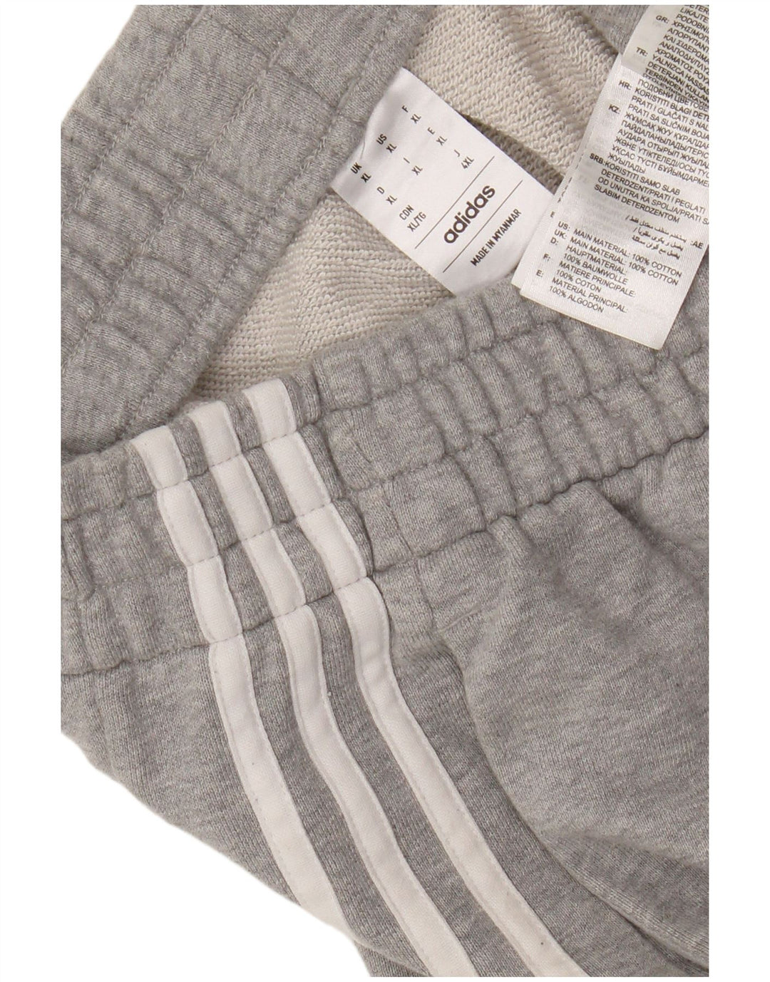 Adidas Herren Sport Shorts XL Grau Baumwolle