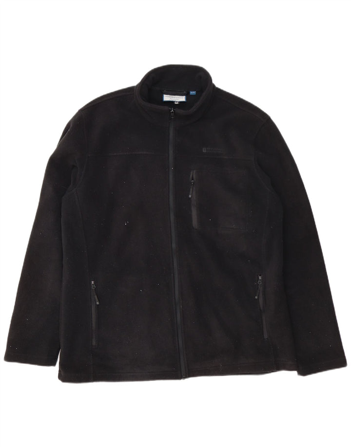 Mountain Warehouse Herren-Fleecejacke, UK 42, XL, Schwarz, Polyester