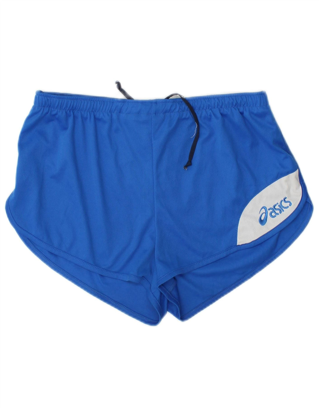 Asics Damen Graphic Sport Shorts UK 14 Mittelblaues Colourblock-Polyester