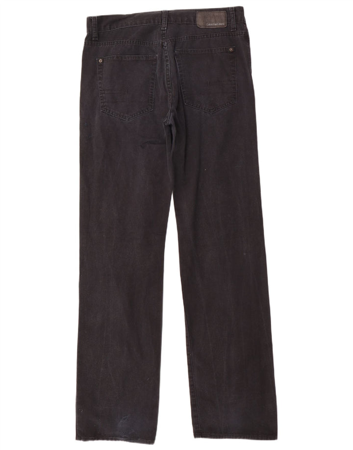 Calvin Klein Herren Straight Jeans W33 L34 Marineblaue Baumwolle