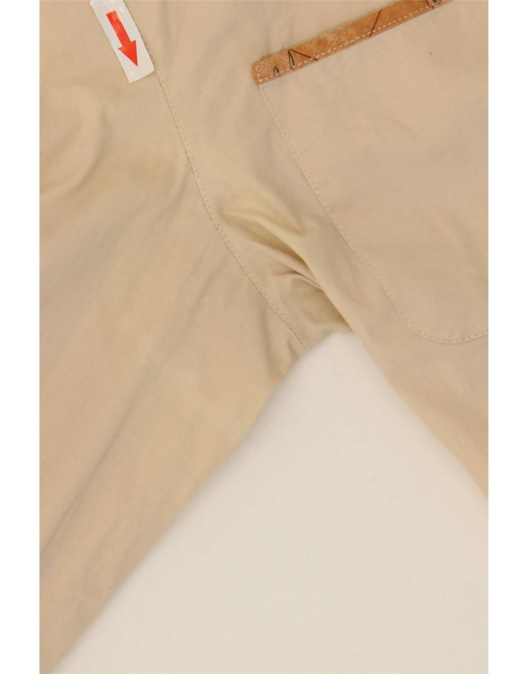 ALVIERO MARTINI Damenhemd UK 16 Large Beige Baumwolle