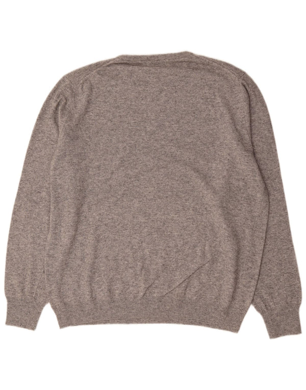 Liu Jo Herren-Pullover mit Rundhalsausschnitt, 3XL, graue Baumwolle