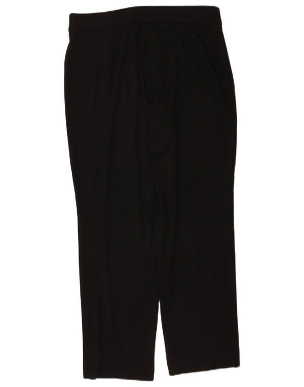 Marks & Spencer Damen Gerade Freizeithose UK 14 Large W34 L28 Schwarz