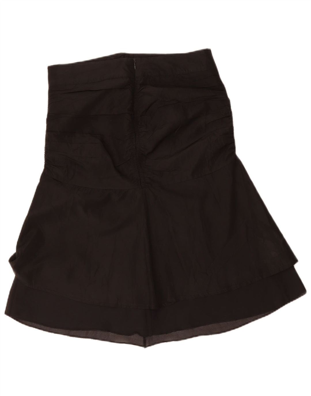 Vintage Damen Tulpenrock Medium W30 Schwarz Acetat