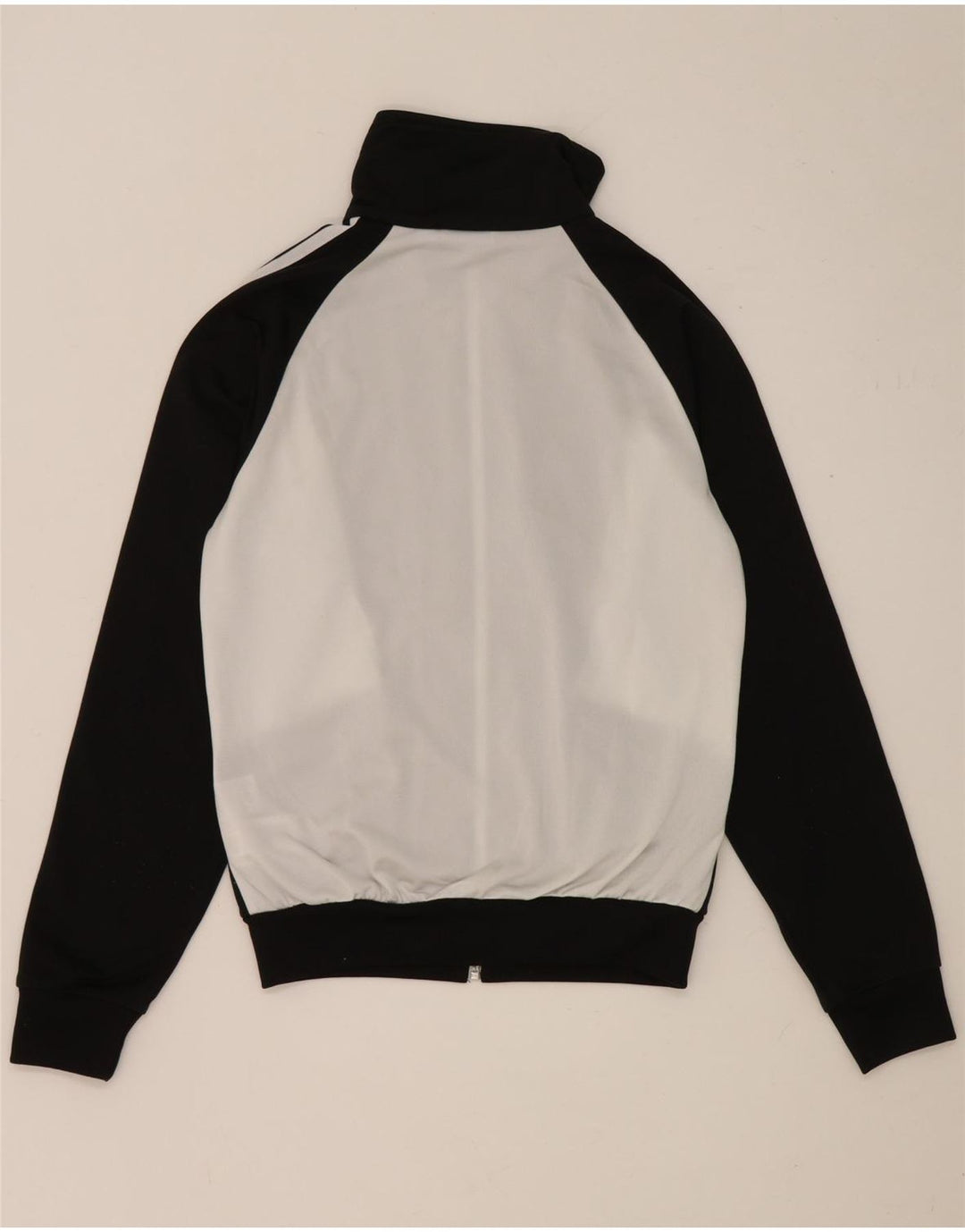 Adidas Damen-Trainingsanzug-Top-Jacke, UK 10, Größe S, Schwarz, Colourblock-Polyester