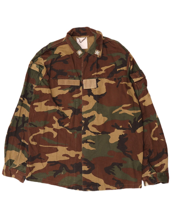 Vintage Herren Militärjacke UK 42 XL Mehrfarbige Tarnung