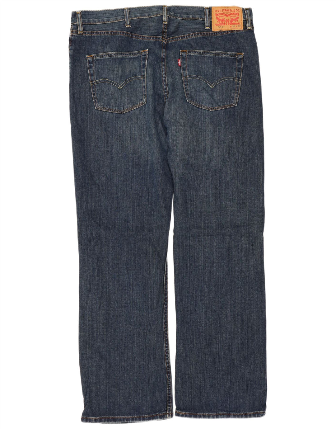 Levi's Herren 503 Straight Jeans W38 L32 Blaue Baumwolle
