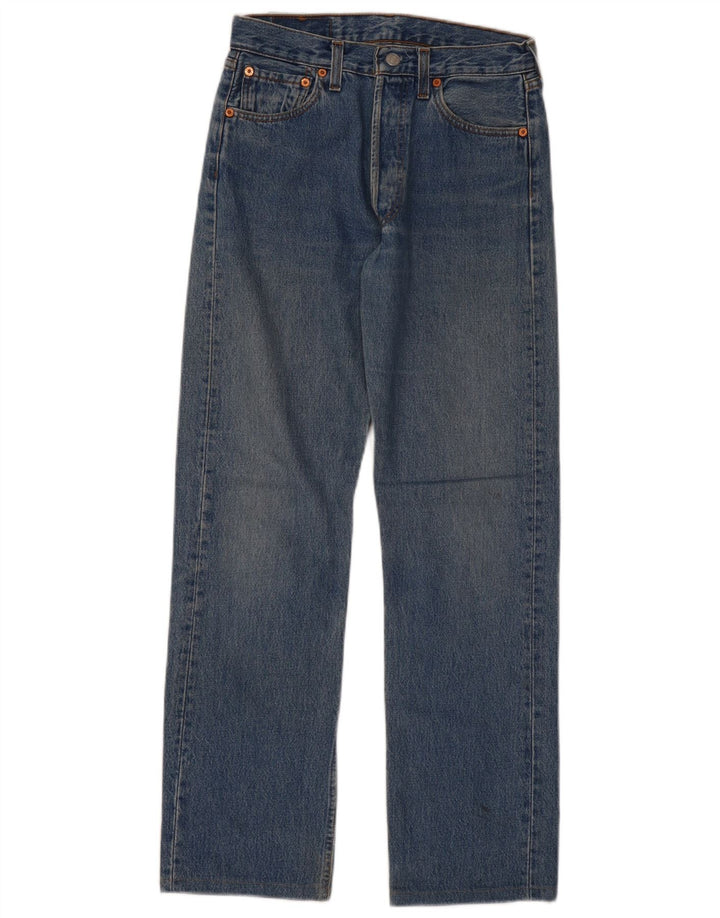 Levi's Damen 501 Straight Jeans W29 L30 Blau