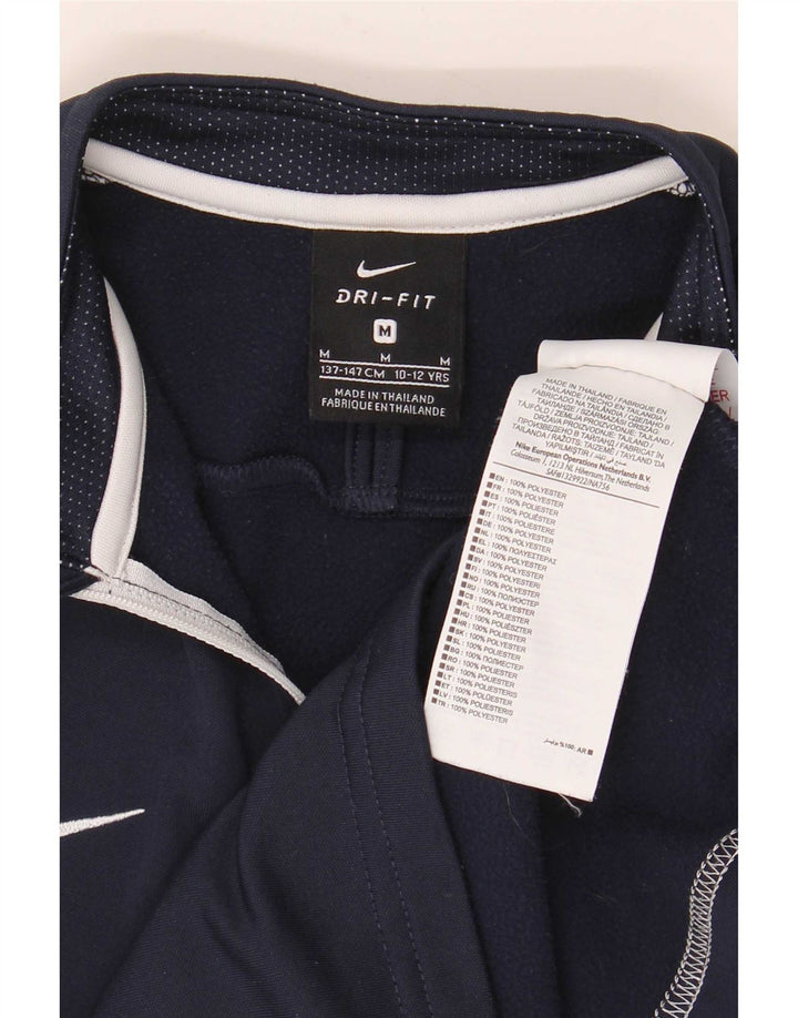 Nike Dri Fit Pullover-Trainingsanzugoberteil für Jungen, 10–11 Jahre, mittelgroß, Marineblau