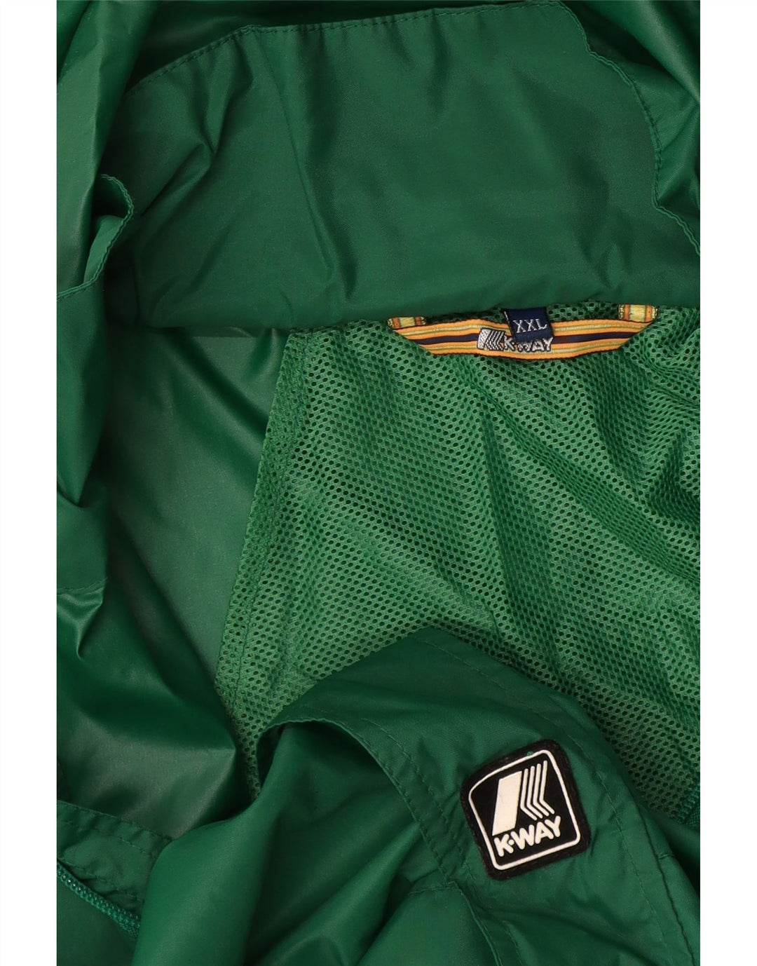 K-Way Herren-Regenjacke mit Kapuze, UK 44, 2XL, Grün